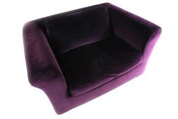 Sessel, Habitat, Samt, aubergine, breit