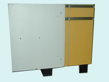 Küchen-Eck-Unterschrank gelb "Alno" ,1Tür, 60(90)x60, h 88cm