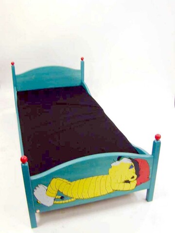 Bett JANOSCH Schlaftiger türkis Höhe 72cm, 1x Matratze 200x90cm