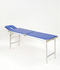 Massageliege, Kunstleder blau, in Koffer, H57xB87xT13, aufgeklappt H75xB57xL172, Kopfteil verstellbar L37xB42