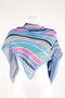 Tuch gemustert blau/pink/grün/gelb/weiß Synthetik Sophisticato