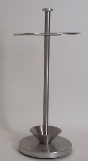 Schirmständer, Sockel und Ring verchromt