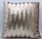 Kissen 45x45, Pailletten, bronzefarbend