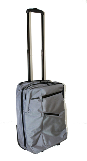 Trolly &quot;Challenger&quot;, Polyester grau, mehrere Fächer/Taschen, (36x52x23,5cm)