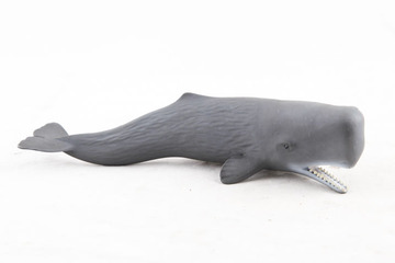 Kunststofftier "Schleich - Pottwal", anthrazit, lange Form