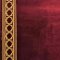Läufer 300x125 Gebetsteppich / Moschee, weinrot, linke Seite goldenes Sternenmäandermuster, Religion