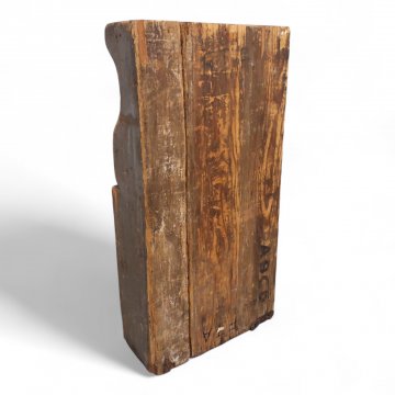 Regalschrank, JHW, rustikal, grau, 1 Tür, 2 Böden, 58x26x118 cm