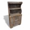 Regalschrank, JHW, rustikal, grau, 1 Tür, 2 Böden, 58x26x118 cm