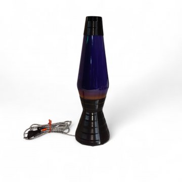 Lavalampe ASTRO VINYL EDITION, Farbspiel violet/orange, Alusockel schwarz, doppelkonisch, 1-flg. GU10, MATHMOS
