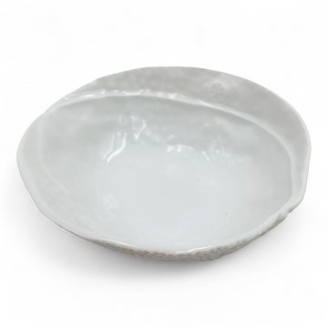Vorspeisenschale Bowl AKOYA, Porzellan weiß glasiert, Unterseite mattweiß, Ø14 - FELICITHAS ARNDT