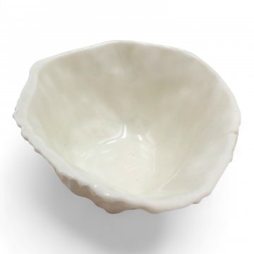 Schale PAUA SAKE 12.1., Porzellan weiß glasiert, 8x4 - FELICITHAS ARNDT