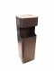 Hotelstandascher / Standascher, Standaschenbecher, quadratisch, mit Sieb und Abfallfach, 20x20x60cm, 57/21 2x edelstahl / 1x schwarz
