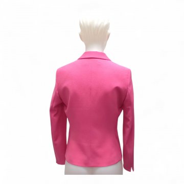 Blazer pink Polyester, kleiner Kragen, tiefes Revers, VM 1-Knopf, 2-Paspeltaschen, tailliert, Hugo