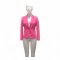 Blazer pink Polyester, kleiner Kragen, tiefes Revers, VM 1-Knopf, 2-Paspeltaschen, tailliert, Hugo
