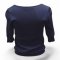 Pullover dunkelblau Viskose/Polyamid, Kurzarm, großer, kastiger Ausschnitt, breite Bündchen, Hallhuber