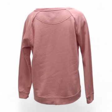 Sweatshirt rose Baumwolle/Polyester, Rundhals, Raglanarm, breite Bündchen, University Soul