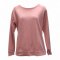 Sweatshirt rose Baumwolle/Polyester, Rundhals, Raglanarm, breite Bündchen, University Soul