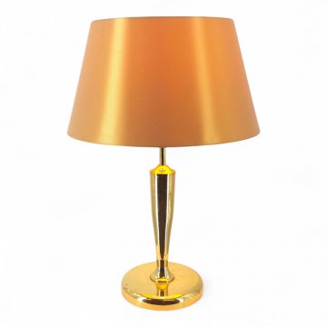 Tischlampe BANKAMP, Messing, Pokalform, runder Fuß Ø16, 1 flg. E27 max.60W, H42