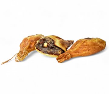 Schinken Parmaschinken Attrappe DÖRING, K.stoff hellbraun, Knochenschinken an Kordel, L50