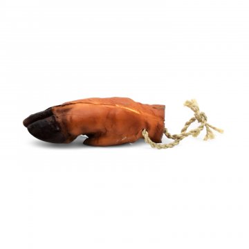 Schweinepfote DÖRING, K.stoff braun, Kordelaufhängung, L16