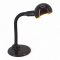 Tischlampe, Metall, Schwanenhals, runder Schirm, schwarz, 1 flg. E27 max.40W, H35 ø20 