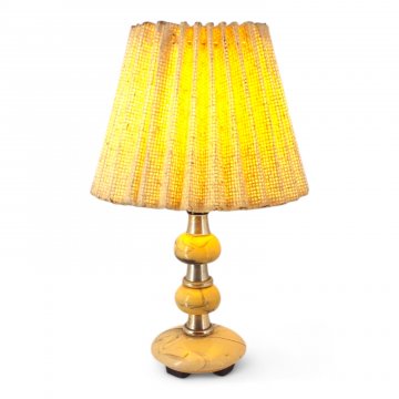 Nachttischlampe, Marmordesign, schwarze Fassung, 1 flg. E14 max.40W, H21, Ø10