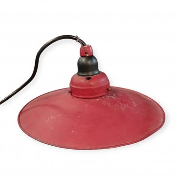 Hängelampe ZWJ Blechschirm rot