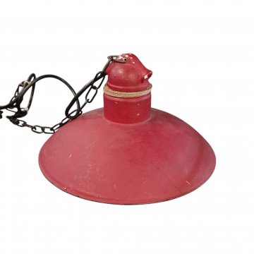 Hängelampe ZWJ Blechschirm rot