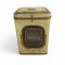 Dose Blech, groß, Frischer Röstkaffee, gelb-braun gold, alt, 34x23x18, leichte Gebrauchsspuren
