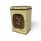 Dose Blech, groß, Frischer Röstkaffee, gelb-braun gold, alt, 34x23x18, leichte Gebrauchsspuren