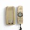 Telefon, Wählscheibe im Hörer, französisch, beige braun