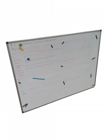 Wandtafel Jahresplaner, weiß, ca. 100x150cm