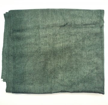 P- Stoff 83x260cm, grüngrau, Fischgrät, glänzende Baumwolle, mit Pilling