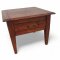 Beistelltisch, Mahagoni, Schub mit Metallgriff, Beine konisch, L60xB60xH49