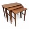 Satztisch, Teak, Beine konisch, B68xT38xH57