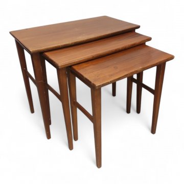 Satztisch, Teak, Beine konisch, B68xT38xH57