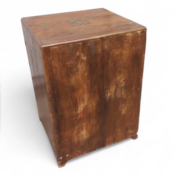 Kommödchen, Teak dkl.braun, 5 Schübe, Messingbeschläge und -griffe, B38xT35xH53