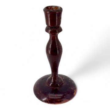 Kerzenständer, Holz, 1-flg., Säule Balusterform, Sockelfuß ø7,7, H15,5