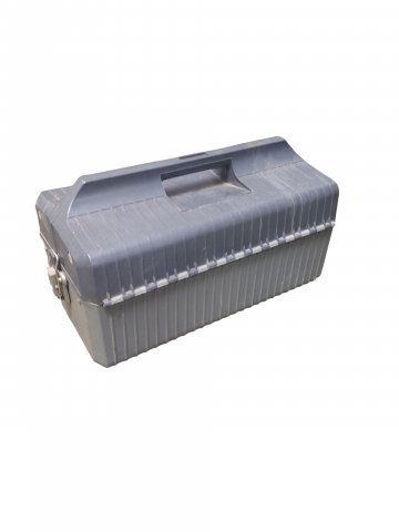 Plastikbox mit Posen/Blinker, Angelzubehör, mehrere Fächer