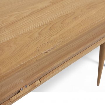 Konsoltisch ZUIVER BARBIER, Esche, 2 schmale Schiebetüren, hochbeinig, Beine konisch, ausgestellt, B120xT35xH74