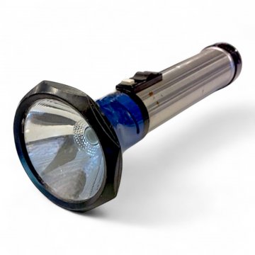 Taschenlampe DAIMON, Metall blau-silber, L24 DEKO