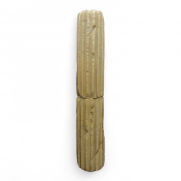 Säule, H250 Ø45, Styropor grün/beige, kanneliert