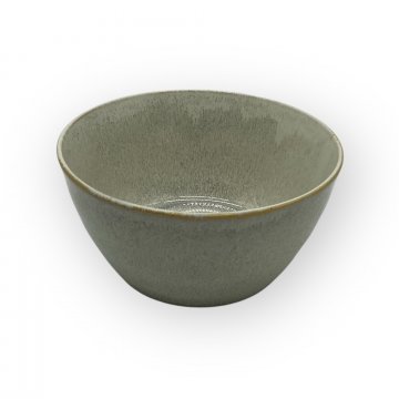 Schüssel, Schälchen, Keramik, grau beige lasiert, Ø12cm, H: 6cm