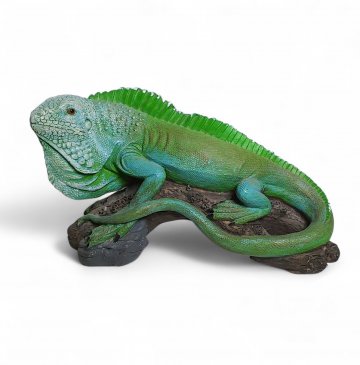 Figur Leguan, Kunststoff, grün, L 21cm 