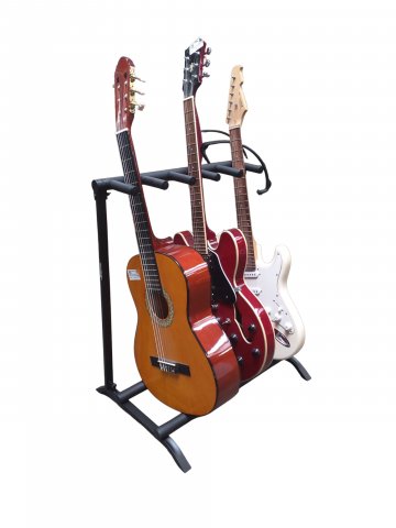Gitarrenständer, Multirack, für 5 Gitarren, klappbar, Gitarren nicht enthalten, 73 x 46 x 60 cm