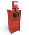 Zeitungsautomat EXPRESS, Metall rot, GH145, Kasten H111xT42xB50, funktionstüchtig