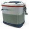 Kühltasche QUECHUA, Nylon, 25 Liter Inhalt, grau, Boden petrol, H40x30x40cm