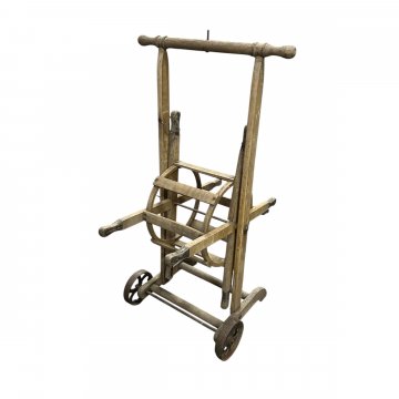 Kabelrolle, Holz, Antik 100cm H