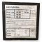 Standbriefkasten, Deutsche Post, Filmbau, Holz gelb, 2 Einwurfschlitze, H130xB50xT38