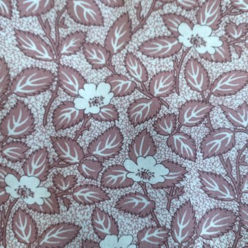 Dekostoff 110x60 altrosa weißes florales Muster, Kücke